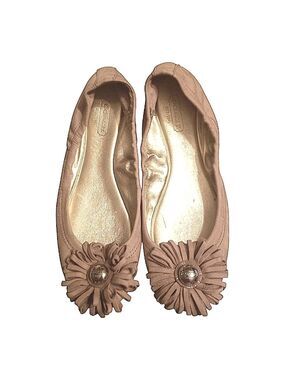 Coach Women's Camel Hair Color Ballet Flats